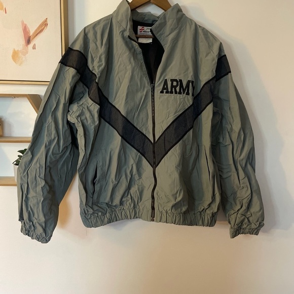 Other - ARMY Gray and Black Windbreaker Jacket Large